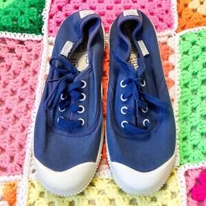 Keen Volcanized Footwear Size 7 Blue Slip On Sneaker Flats White Womens Casual